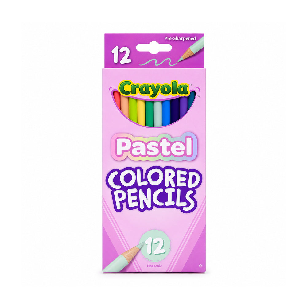 682030 CRY PENCIL 12CT PASTEL COLORED A.I