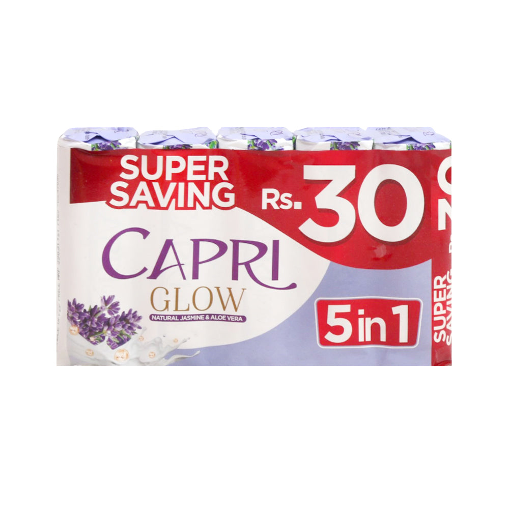 CAPRI SOAP PURPLE PROMO PACK 5X100 GM