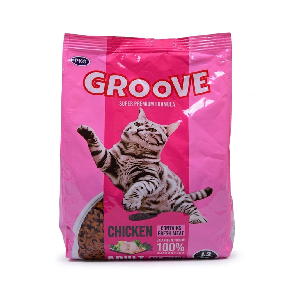 GROOVE CAT FOOD ADULT CHICKEN 1.2KG