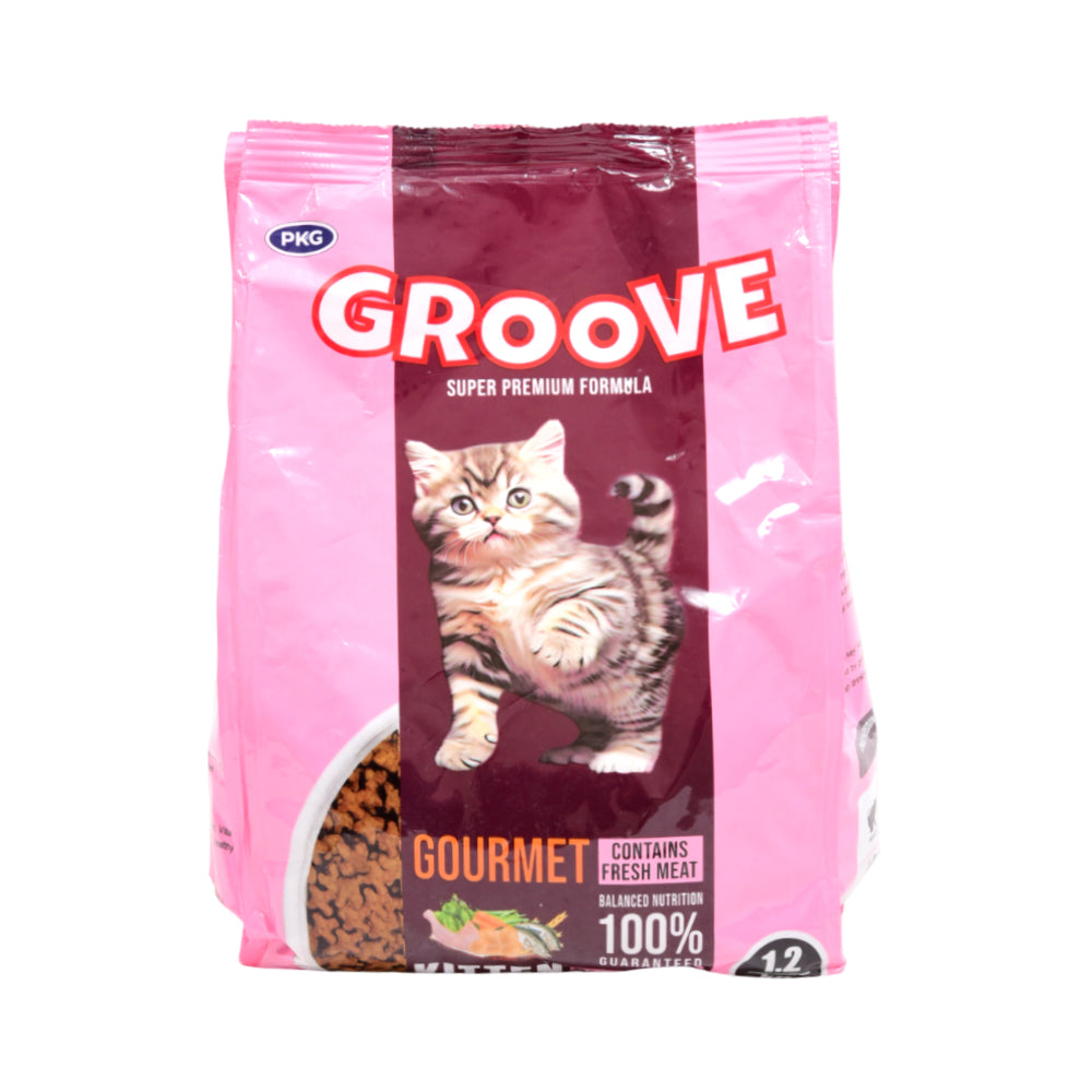GROOVE CAT FOOD GOURMET KITTEN 1.2KG