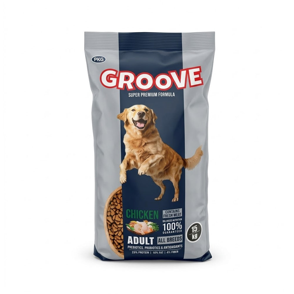 GROOVE DOG FOOD CHICKEN ADULT 15KG