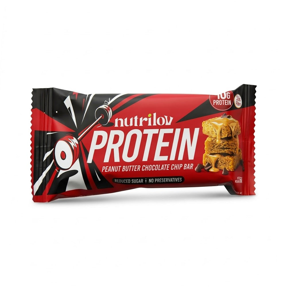 NUTRILOV PROTEIN PEANUT BUTTER & CHOCOLATE CHIP BAR 50G