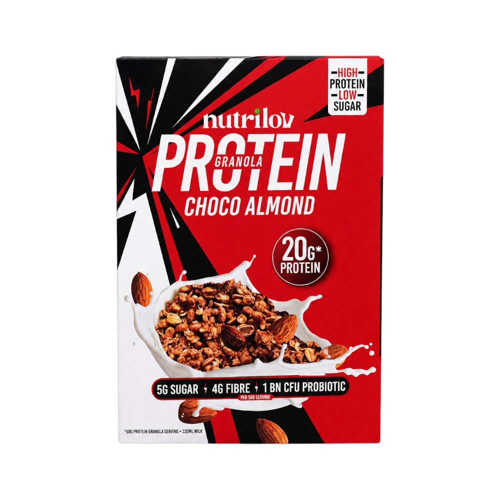 NUTRILOV PROTEIN GRANOLA BOX CHOCO ALMOND 300 GM