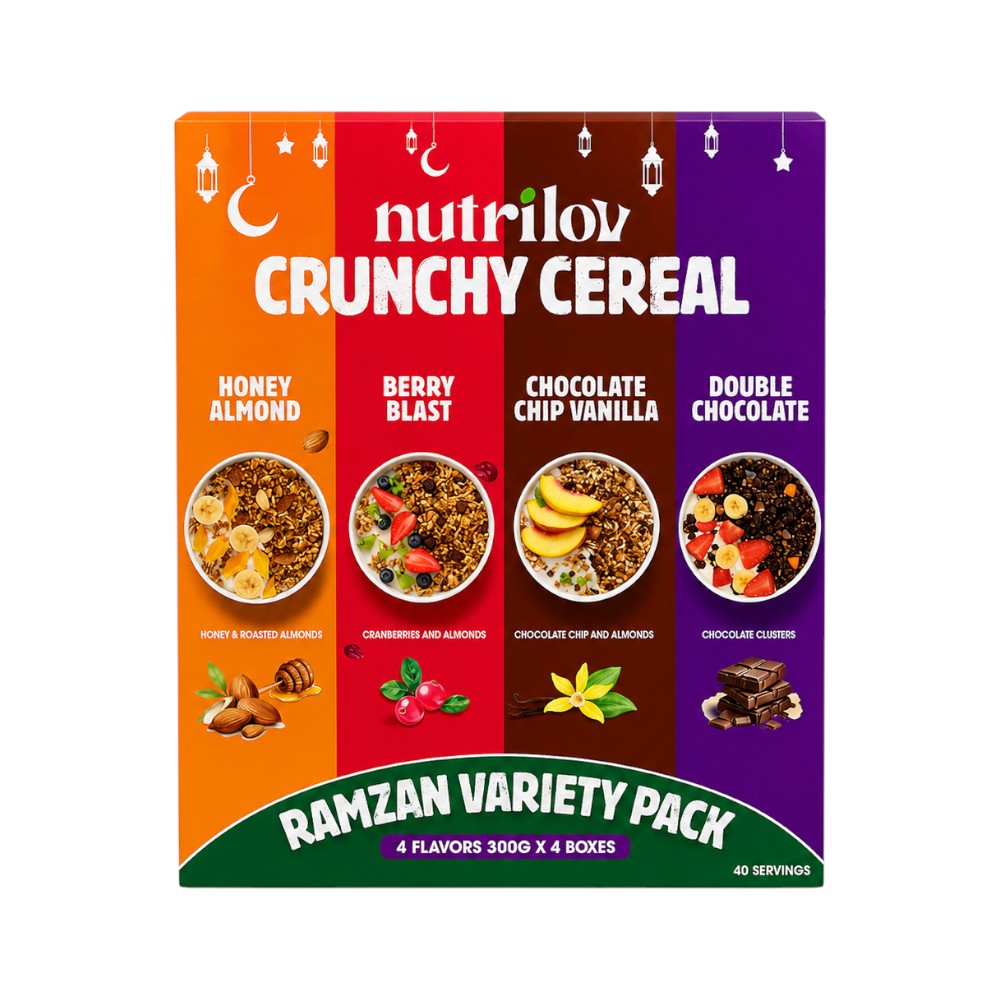 NUTRILOV CRUNCHY CEREAL RAMZAN VARIETY PACK (300G X 4)