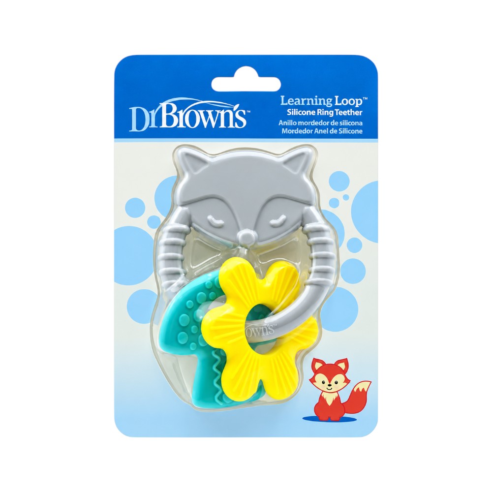 DR BROWNS SILICONE RING TEETHER IR 3 M