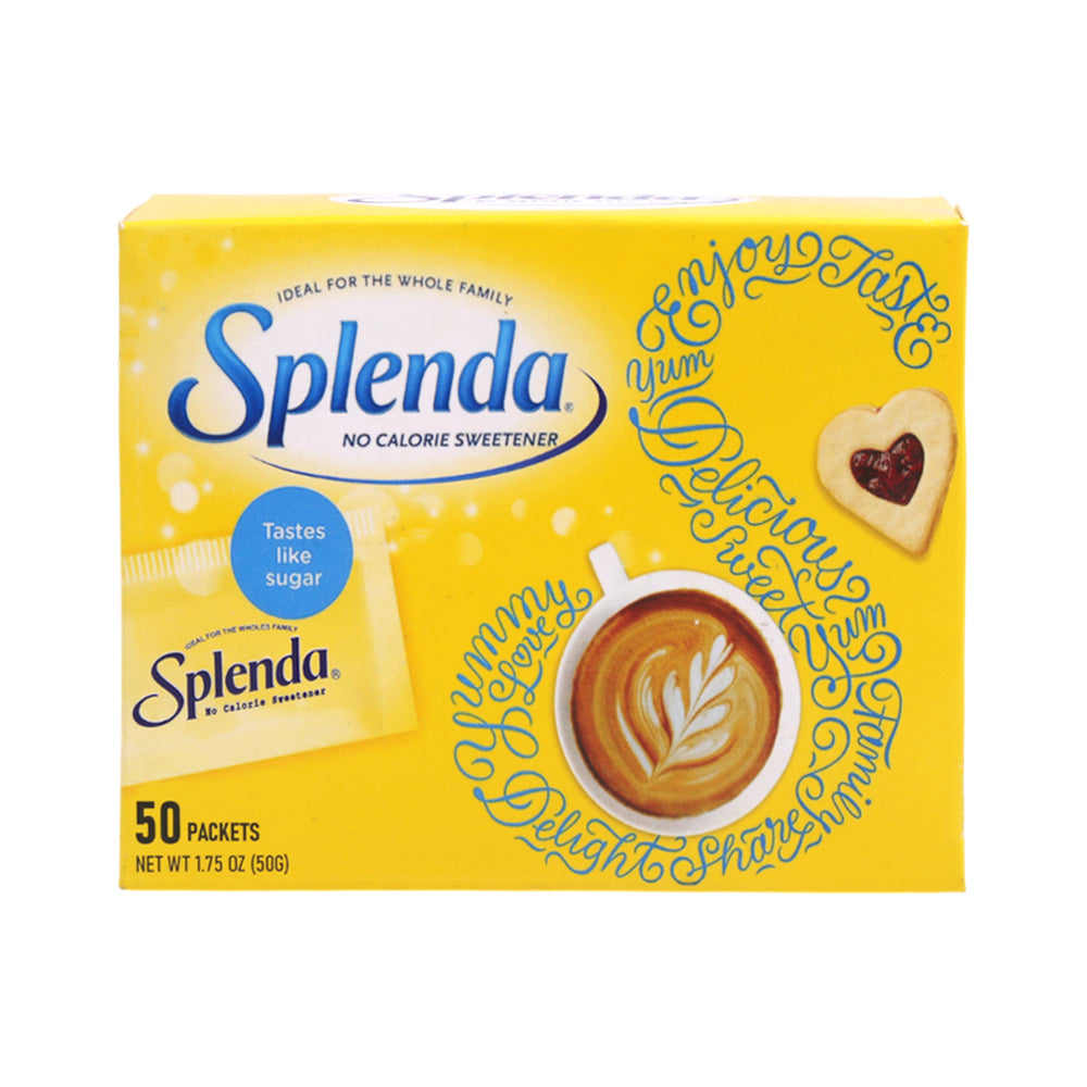 SPLENDA SWEETENER NO CALORIE SWEET 50 PACK 50 GM