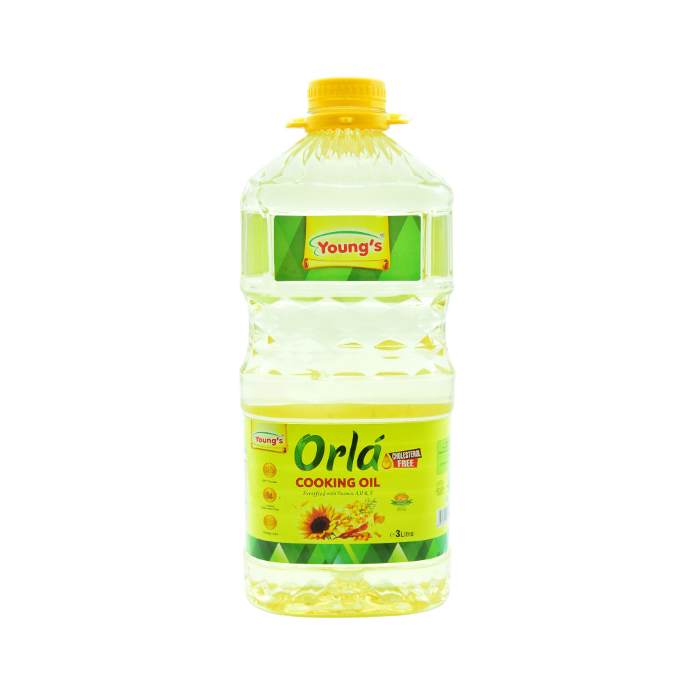 YOUNGS ORLA COOKING OIL BOTTLE 3 LTR