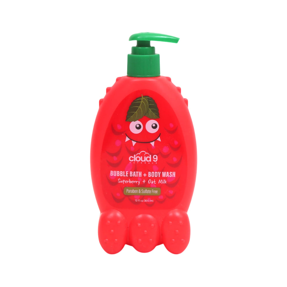 CLOUD 9 BUBBLE BATH & BODY WASH SUPERBERRY OATMILK 300ML