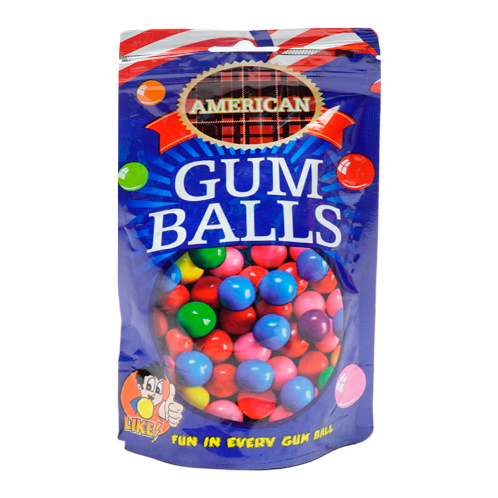 AMERICAN GUM BALLS POUCH 140GM