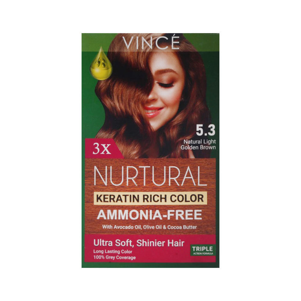 VINCE NURTURAL WOMEN HAIR COLOR (NATURAL LIGHT GOLDEN BROWN