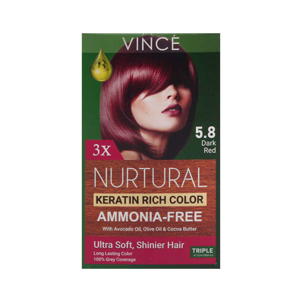 VINCE NURTURAL WOMEN HAIR COLOR (DARK RED 5.8)
