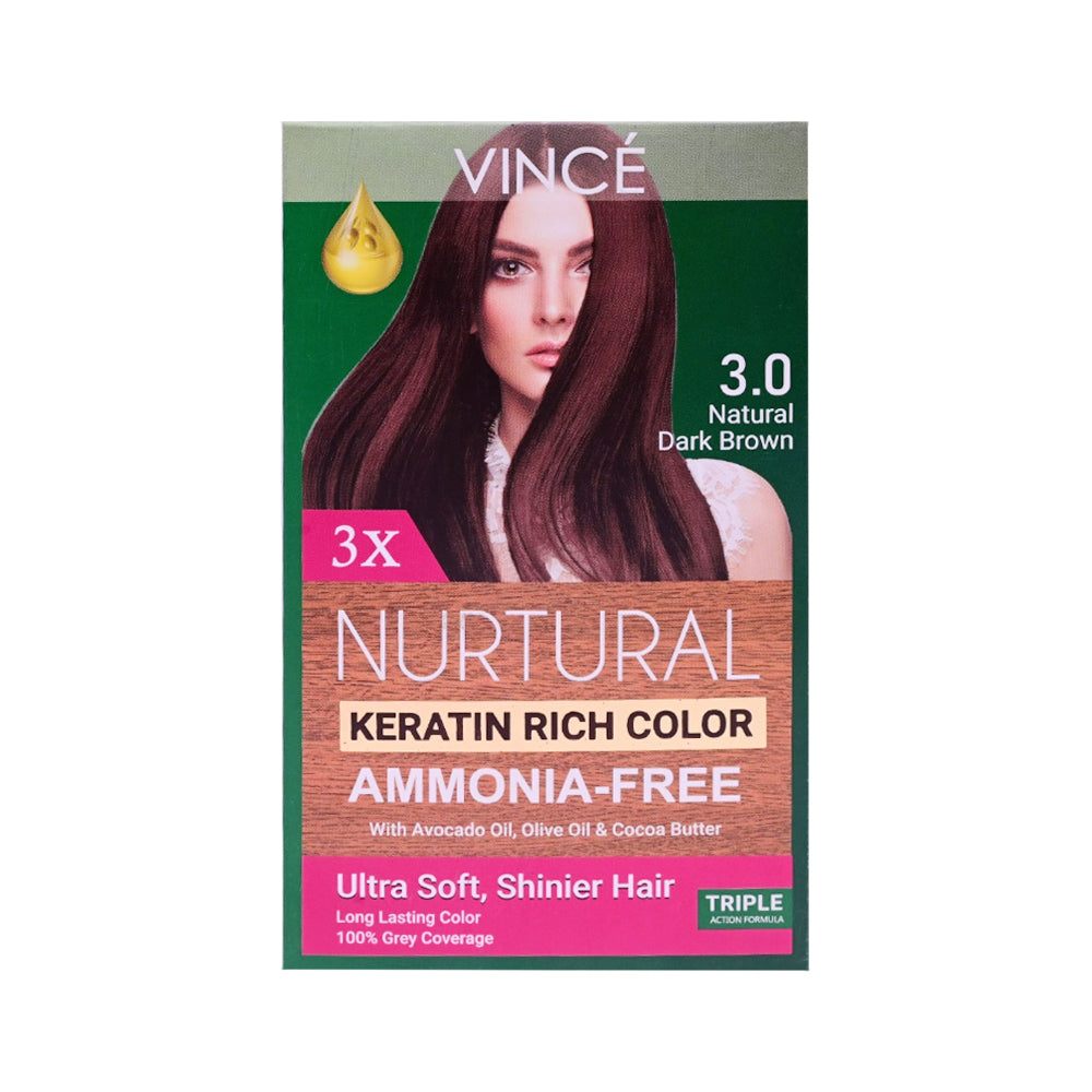 VINCE NURTURAL WOMEN HAIR COLOR (NATURAL DARK BROWN 3.0)