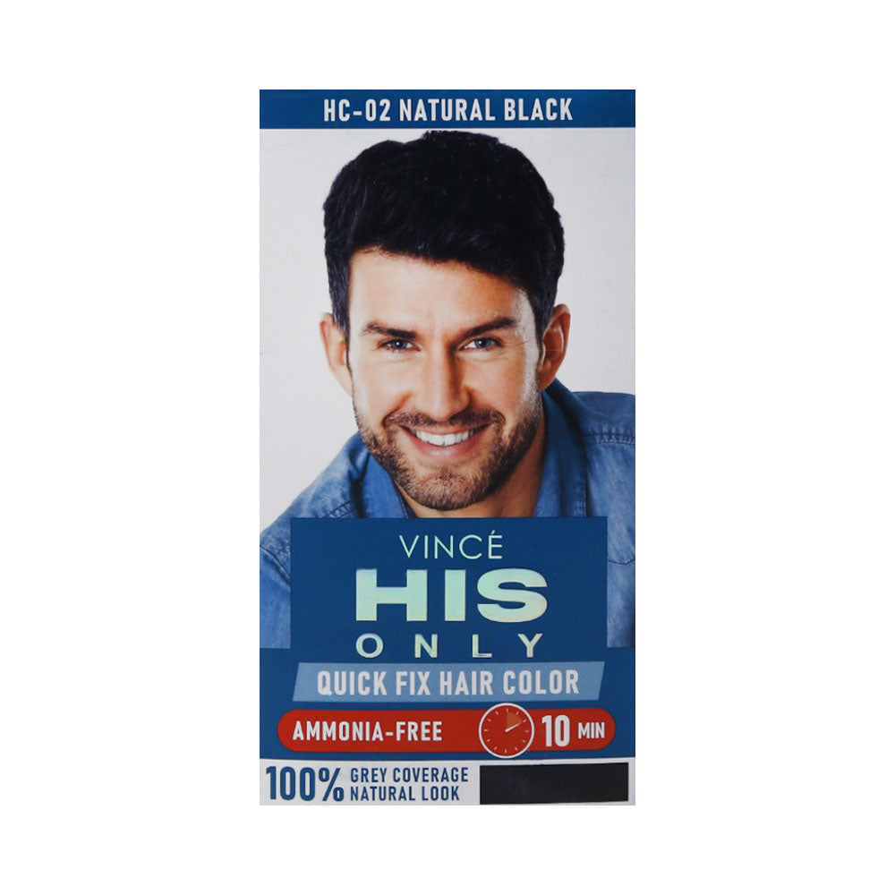 VINCE MEN HAIR COLOR (NATURAL BLACK) HC-02