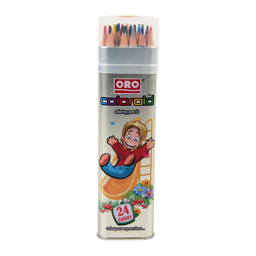 ORO PENCIL 24 COLOR NO. 451 METAL BOX