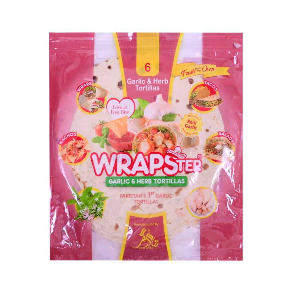 WRAPSTER GARLIC & HERB TORTILLAS