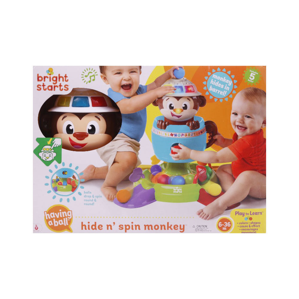 10172M  MUSICAL HIDE N SPIN MONKEY A.I