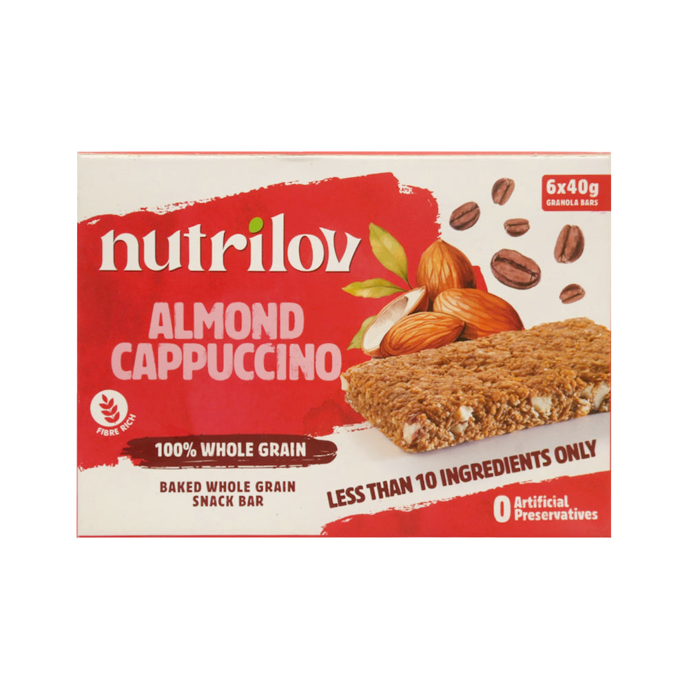 NUTRILOV ALMOND CAPPUCCINO GRANOLA 6-BAR 270G