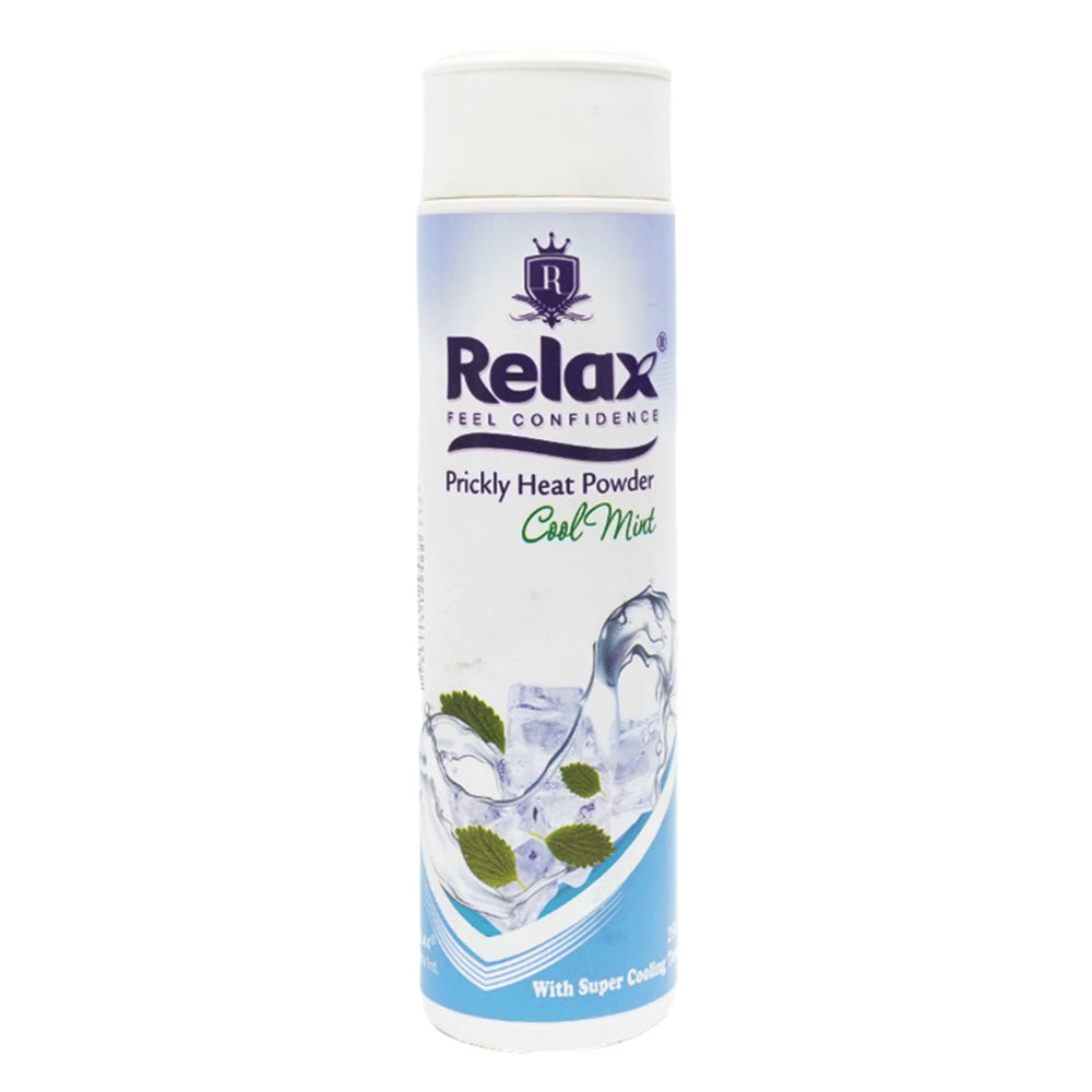 RELAX PRICKLY HEAT POWDER COOL MINT 250 GM