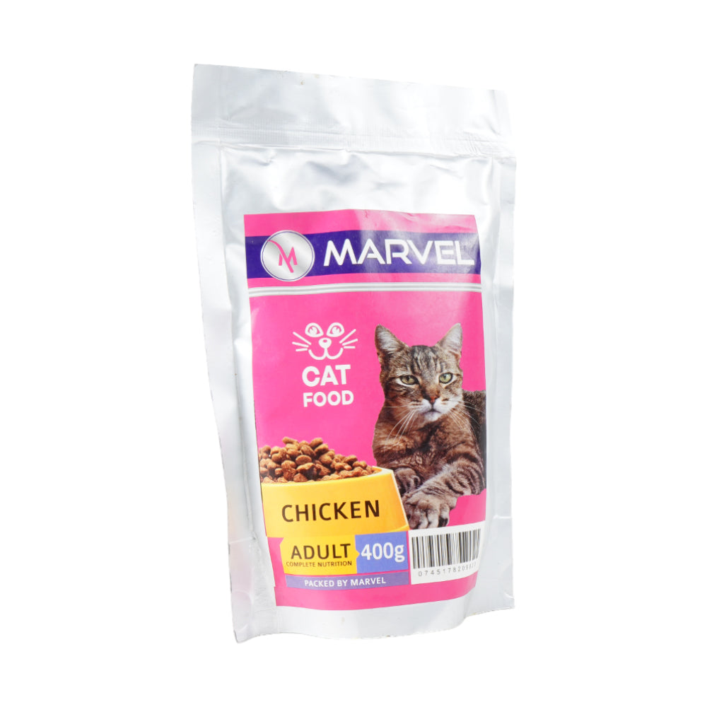 MARVEL CAT FOOD ADULT 400GM
