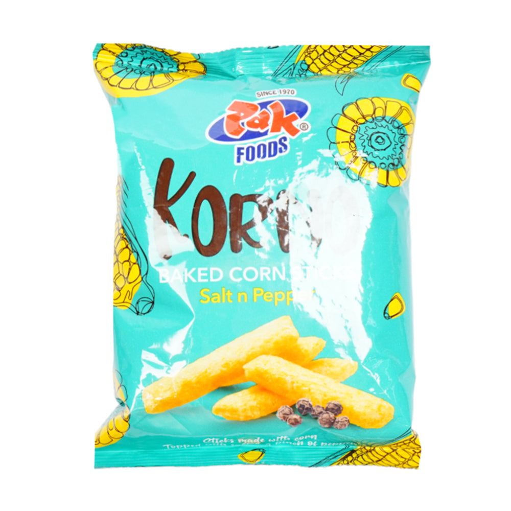 PAK FOOD KORNO BAKED CORN STICKS SALT N PEPPER 30GM