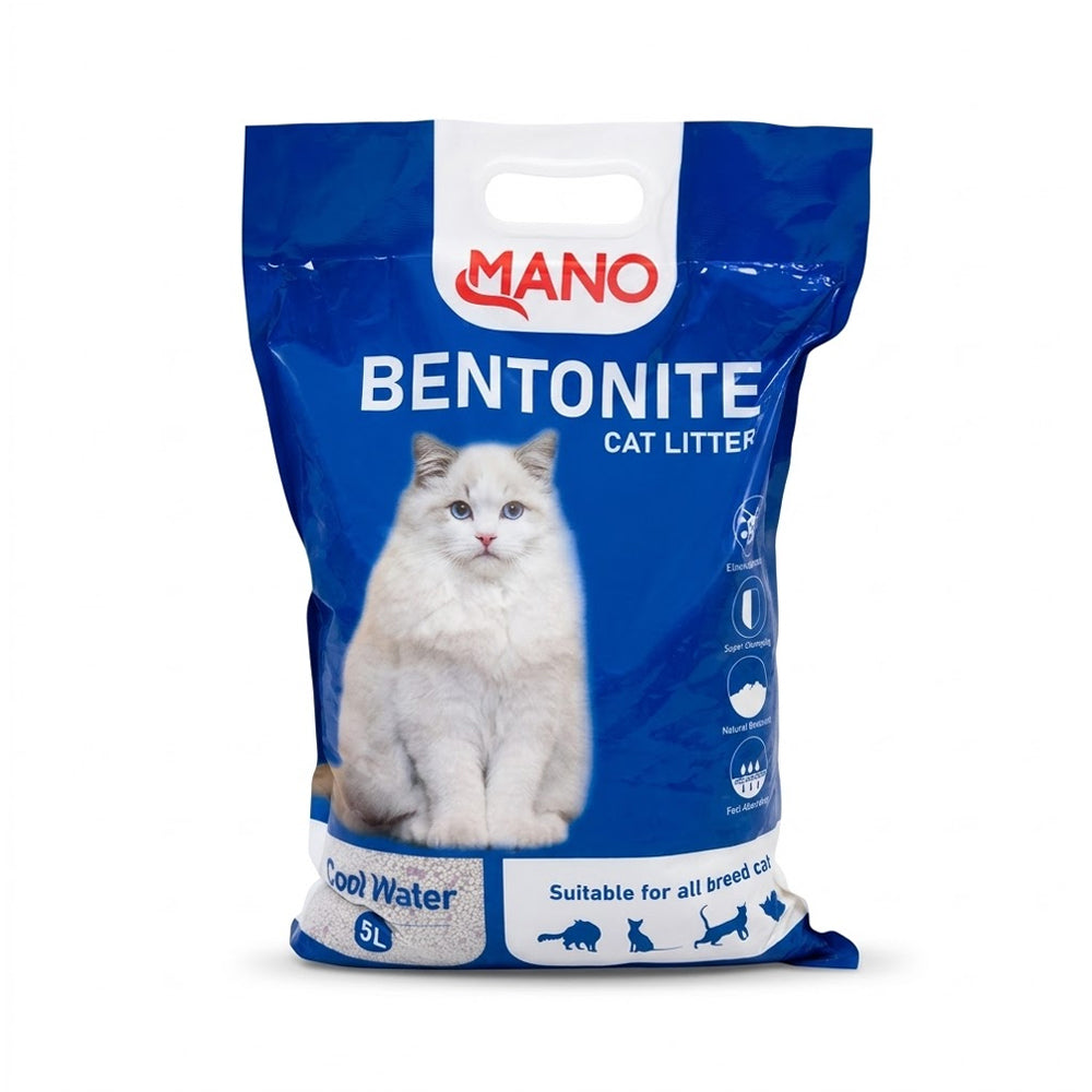 MANO BENTONITE CAT LITTER COOL WATER 5L/4K.G