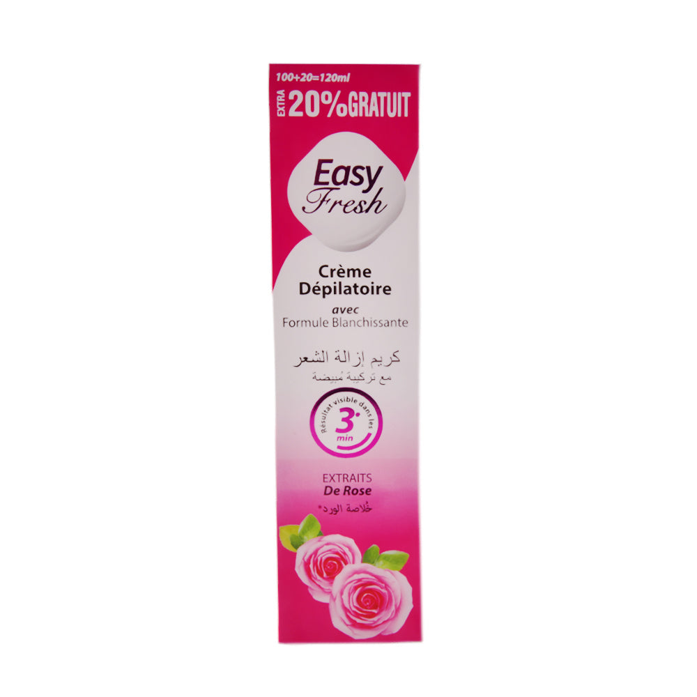 EASY FRESH HAIR REMOVAL CREAM ROSE 120 ML