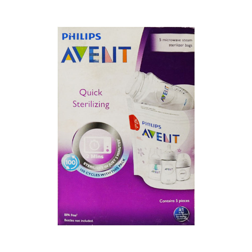 PHILIPS AVENT MICROWAVE STEAM STERILIZER BAGS BPA-FREE