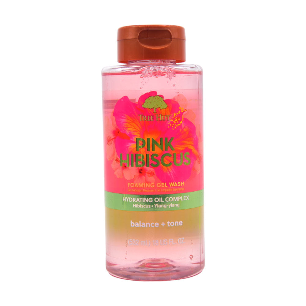 TREE HUT PINK HIBISCUS FOAMING GEL WASH 532ML