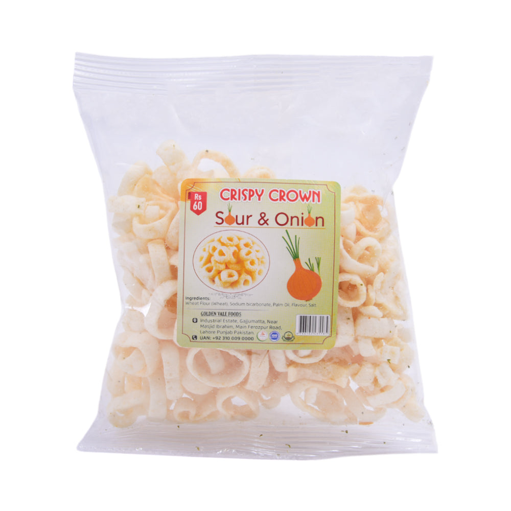AUK FOODS RINGO CROWN SOUR & ONION 40 GM