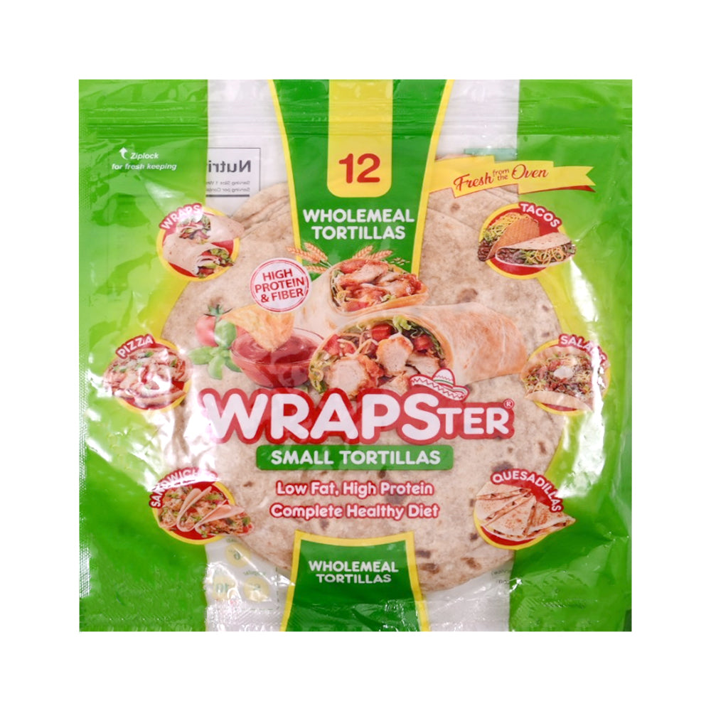 WRAPSTER WHOLEMEAL SMALL TORTILLAS