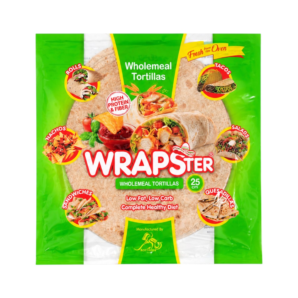 WRAPSTER WHOLEMEAL BIG TORTILLAS