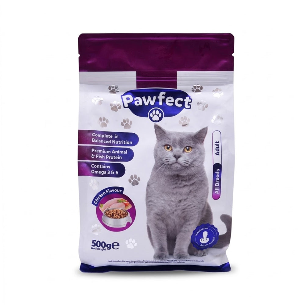 PAWFECT CAT FOOD ADULT 500 GM
