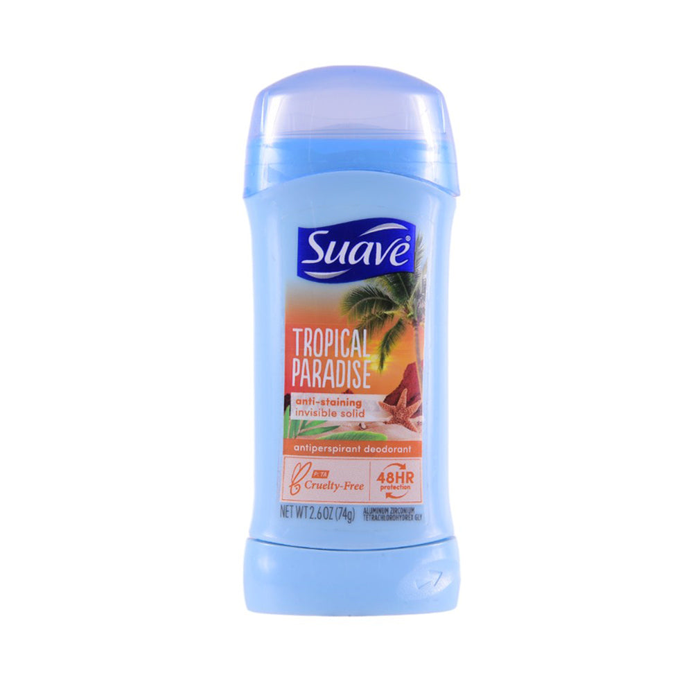 SUAVE DEODORANT STICK TROPICAL PARADISE 74 GM