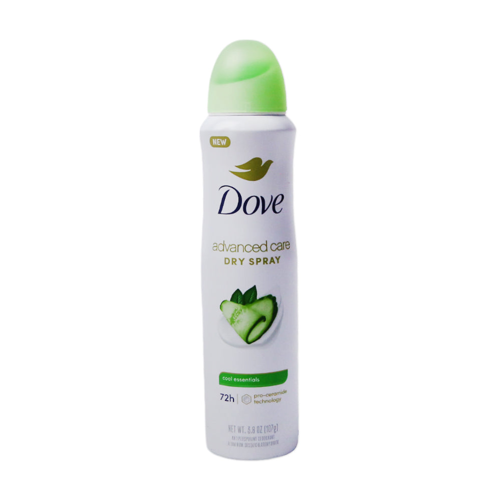 DOVE DEODORANT SPRAY ADVANCED CARE COOL ESSENTIALS 107 ML