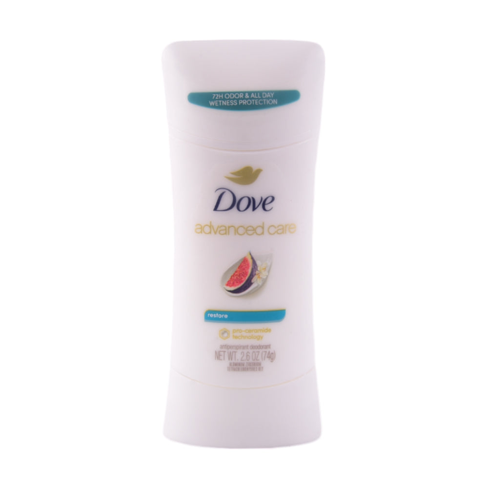 DOVE DEO STICK ADVANCED CARE RESTORE 74 GM