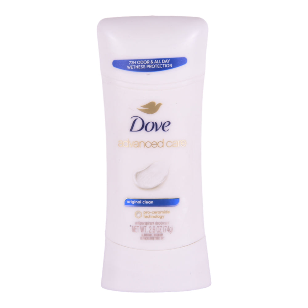 DOVE DEO STICK ADVANCED CARE ORIGINAL CLEAN 74 GM
