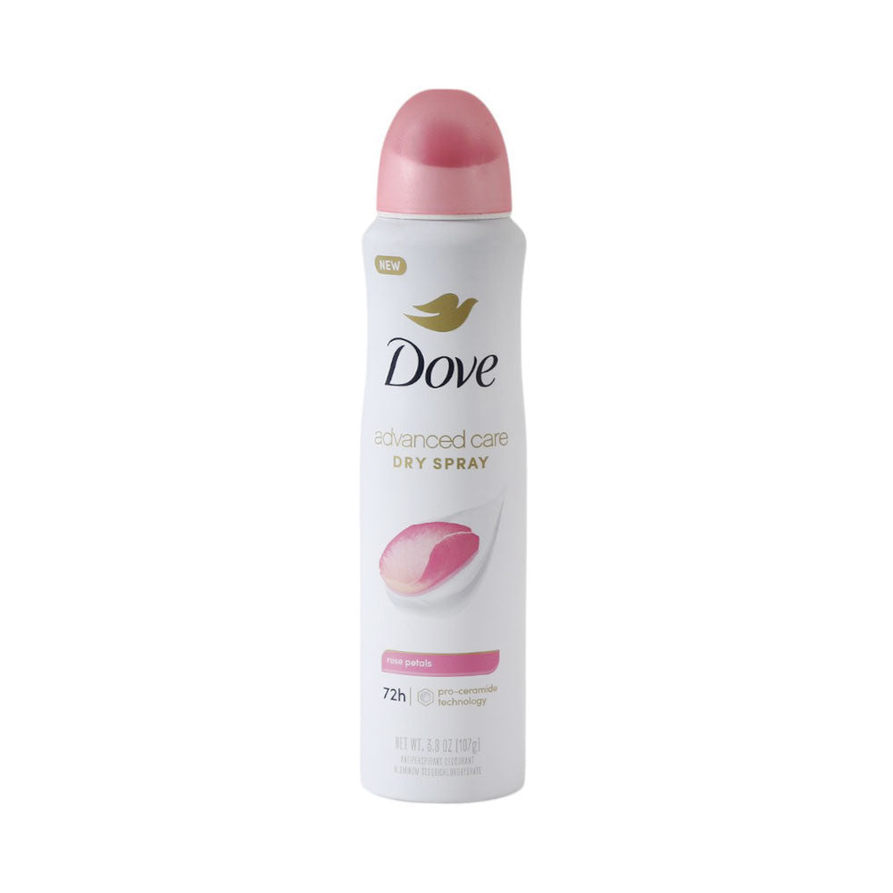DOVE DEODORANT SPRAY ADVANCED CARE ROSE PETALS 107 GM