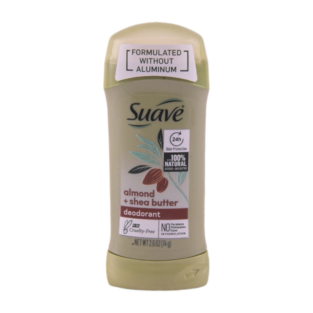 SUAVE DEODORANT STICK AMOND SHEA BUTTER 74 GM
