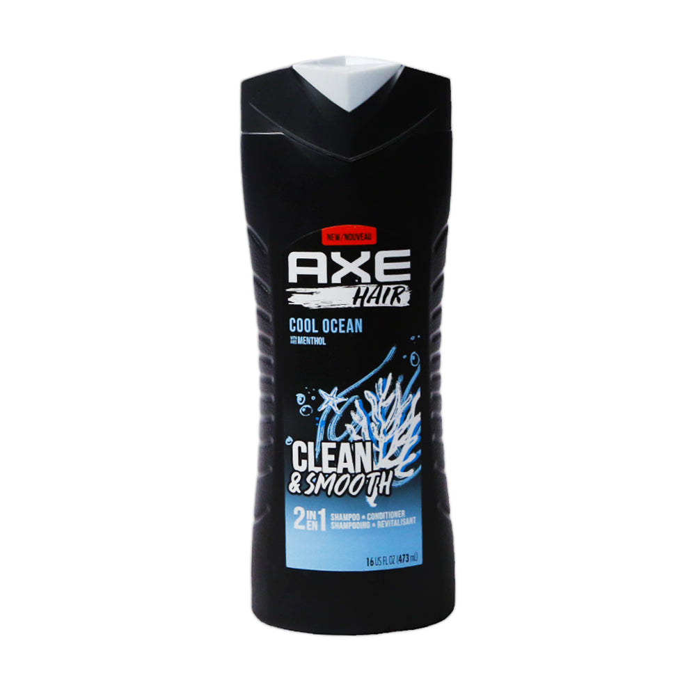 AXE SHAMPOO & CONDITIONER 2IN1 COOL OCEAN CLEAN & SMOOTH 473