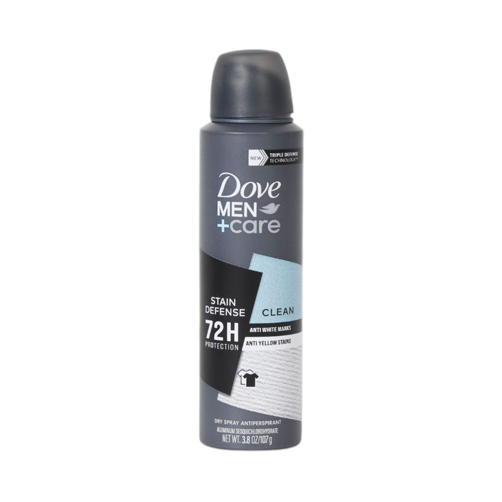 DOVE MEN CARE BODY SPRAY STAIN DEFENSE CLEAN 107 ML