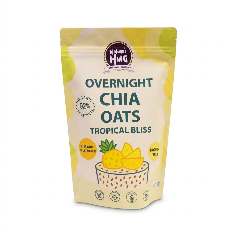 N HUG HUG OVERNIGHT CHIA- OATS TROPICAL 284 GM
