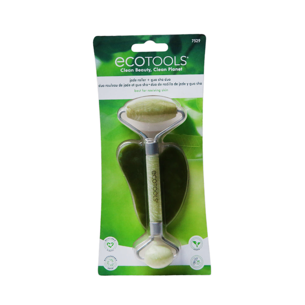 ECO TOOLS JADE ROLLER + GUA SHA DUO  7529