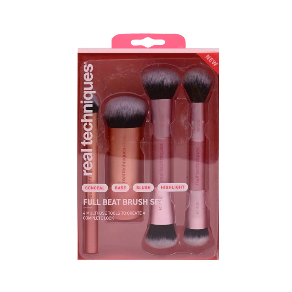 REAL TECHNIQUES NEW FACE EYE CHEEK BRUSH KIT