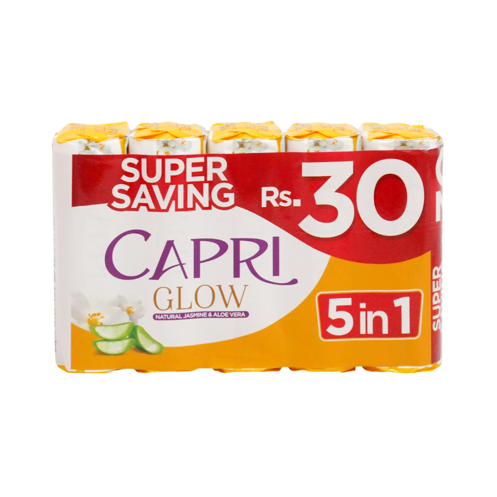 CAPRI SOAP WHITE PROMO PACK 5X100 GM