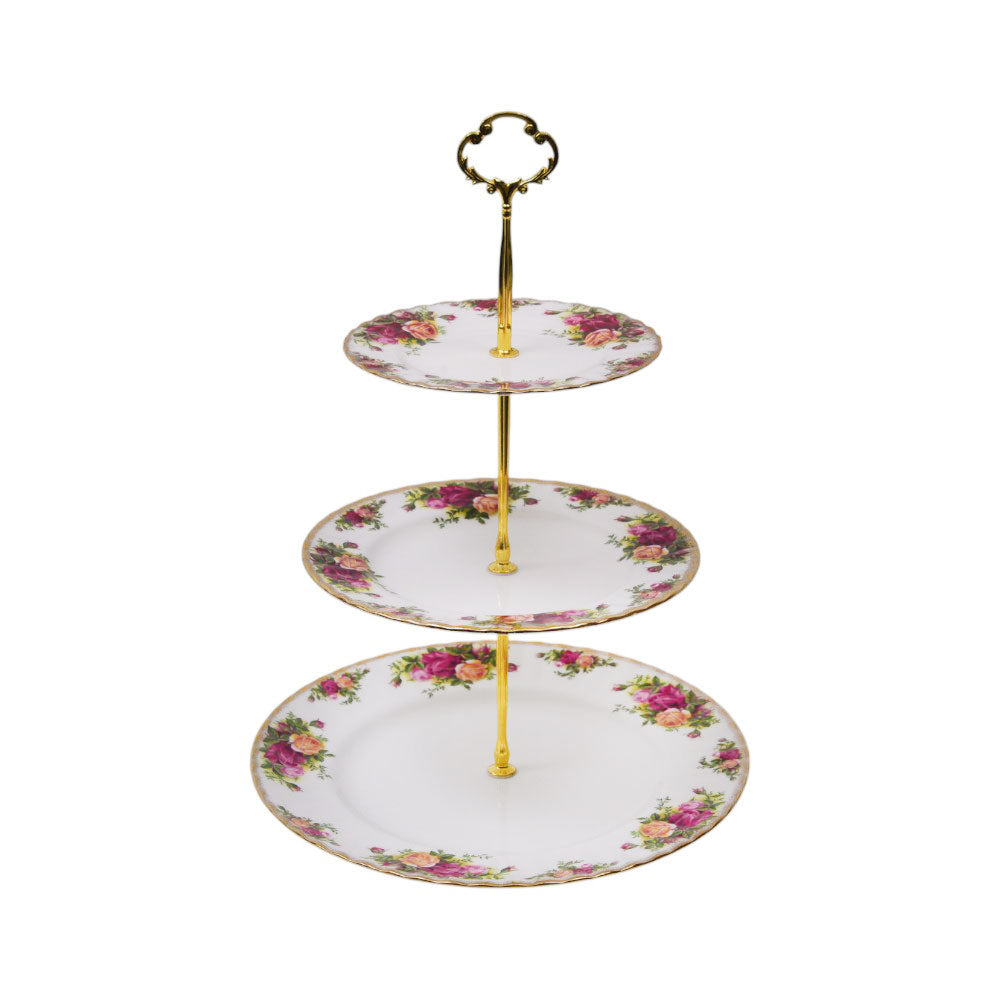 DISH CAKE ROYAL ALBERT 3 TIER OCR