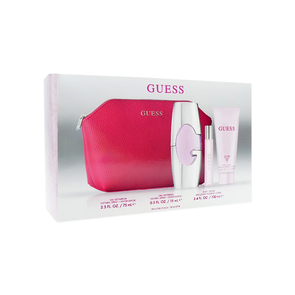 GUESS PINK FOR WOMEN 4PC GIFT SET