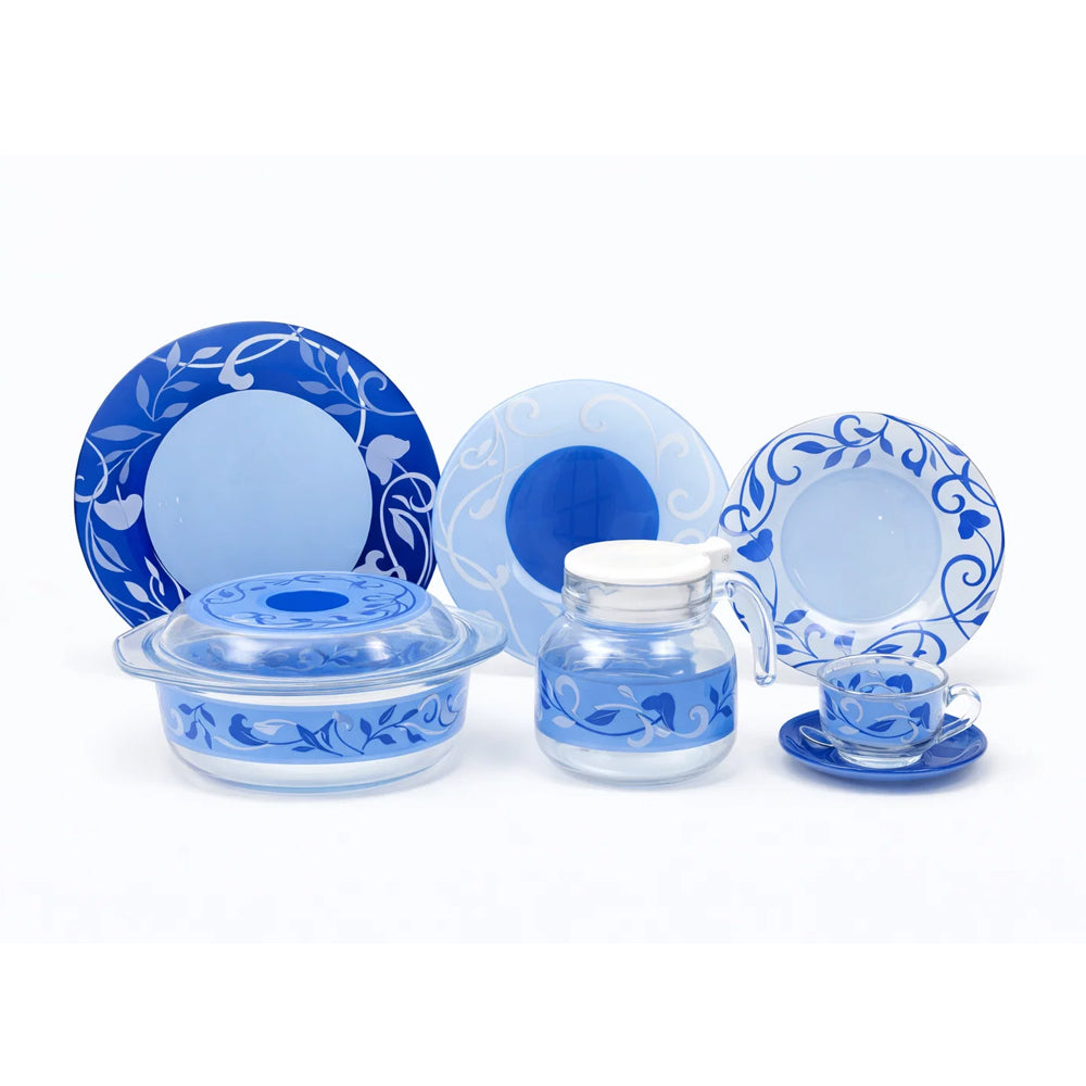 DINNER SET 71PC LUMINARC PLENITUDE BLUE