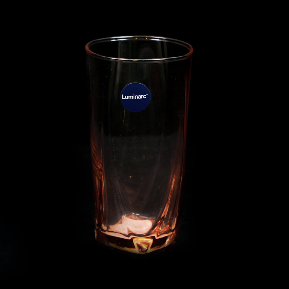 GLASS LUMINARC EIFFEL SALMON PINK V2952 (pack of 6)