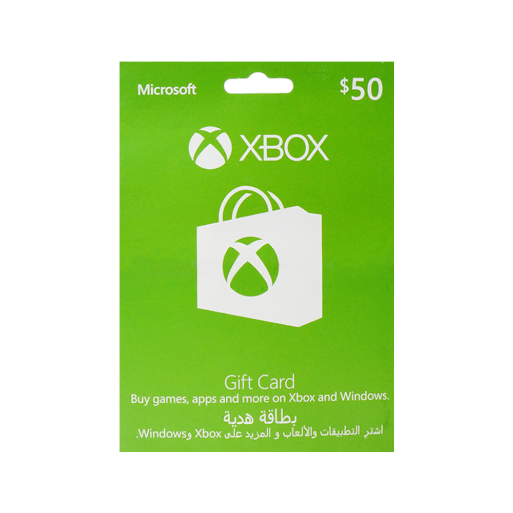X BOX 50 $ CARD U.S.A
