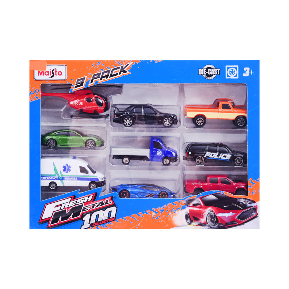 11077 MAISTO DINKEY SET 9PC BASIC